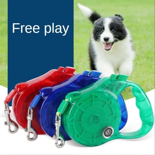 3m 5m 6m Dog Leash Night Reflective Pet Cat Medium Dogs Belt Outdoor Transparent No Cassette Puppy Retractable Automatic Leashes