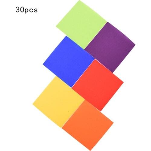 30pcs Magic Tape Adhesive Fastener Stickers Kids Training Markers for Carpet Mat