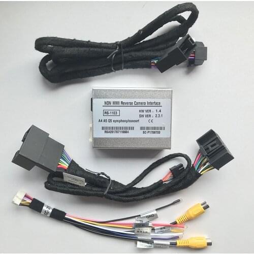 Free Rear Camera ! Video-Input Converter for Audi Systems with 6.5-inch Original Display Radio Symphony or Concert