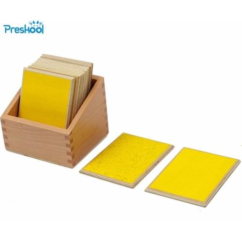 Baby Toy Montessori Touch Boards With Box Early Childhood Education Preschool Kids Toys Brinquedos Juguetes