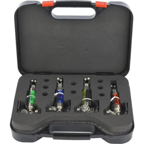 4 PCS Fish Bite Indicator Portable Winter Fishing Rod LED Illuminated Swinger Fly Fishing alarm Carp Fish Bite Indicator Swinger