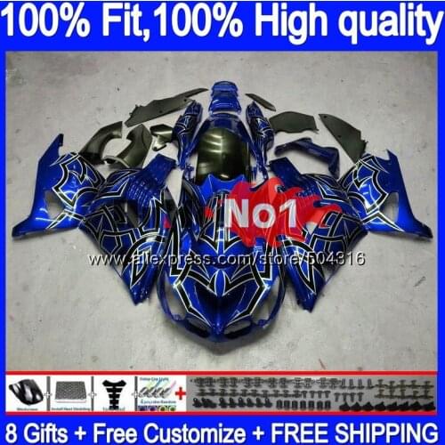Injection For KAWASAKI ZX-14R ZX14R 12 13 14 15 16 17 87MC.20 ZZR1400 ZX 14R 2012 2013 2014 2015 2016 2017 Fairing Blue silver