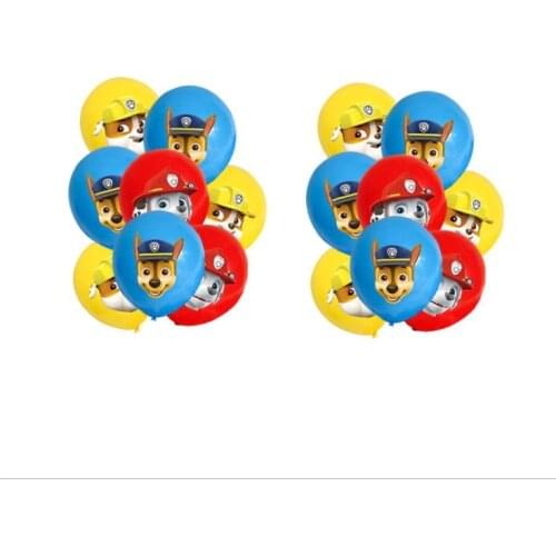 Paw Patrol Birthday Party Decoration Latex Balloons Baby Shower New Year Festival Decor Baloon Wedding for Children Kid Gift