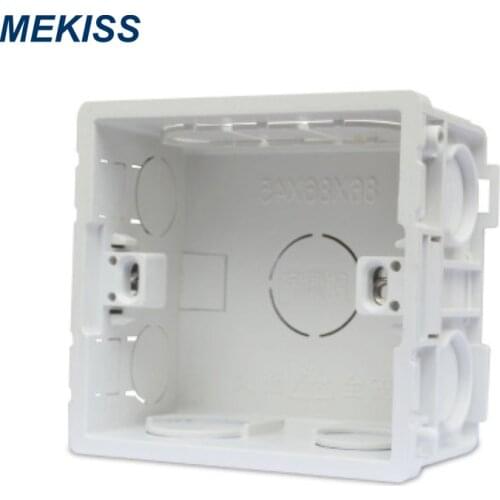 MEAKISS EU/UK switch trunking base household switch socket wall-mounted bottom wiring trunking fireproof material