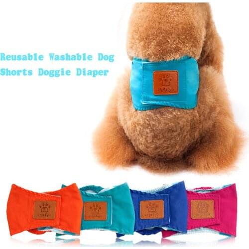 Reusable Washable Dog Wraps for Male Dogs Physiological Pants Shorts Doggie Diaper Durable Comfortable Stylish Dog Pants