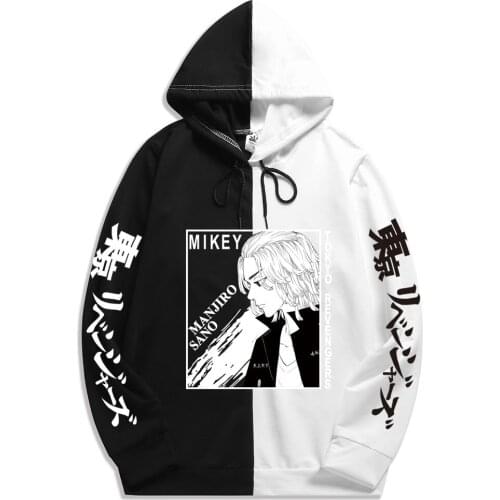 2021 Hot sale Fashion Summer Anime Tokyo Revengers Mens Sportswear Hoodie Print Double Color Hoodies Sweatshirt Harajuku