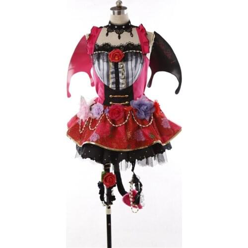 Love live Nishikino Maki Little Devil Awaken Cosplay Costume demon Dress Halloween dress for women A