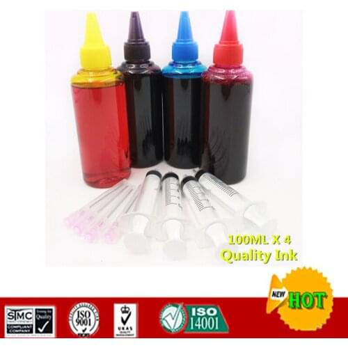 One Set [100MLX4] High quality universal refill Ink , For Eposn Canon HP Brother printer