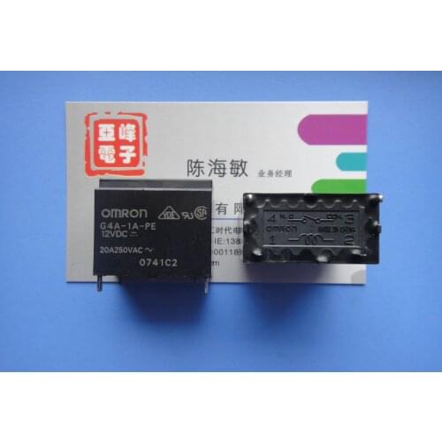 Original G4A-1A-PE-12VDC 20A250VAC relays
