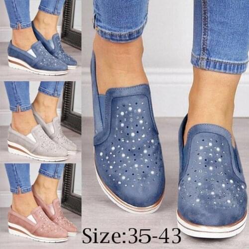 Autumn Women Flat Bling Sneakers Casual Vulcanized Shoes Female Lace Up Ladies Platform Comfort Crystal Loafers Fashion Shoes
