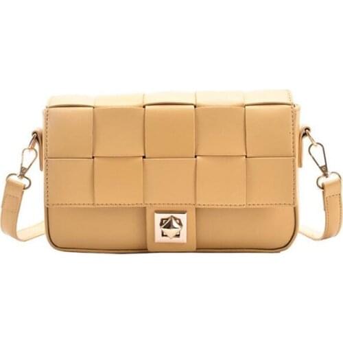 Weave Design Women Flap Crossbody Bags Small PU Leather Trend Brand Female Shoulder bags 2021 New Ladies Handbags And Purses