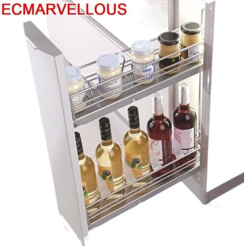 En La Ducha Keuken Cestas Corredera Rack Dish Drainer Stainless Steel Cocina Cuisine Organizer Kitchen Cabinet Storage Basket