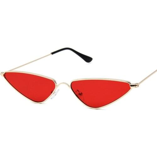 Fashion Sunglasses Women Triangular Ocean Lens Vintage Metal Frame Classic Sun Glasses Female Oculos De Sol Feminino UV400