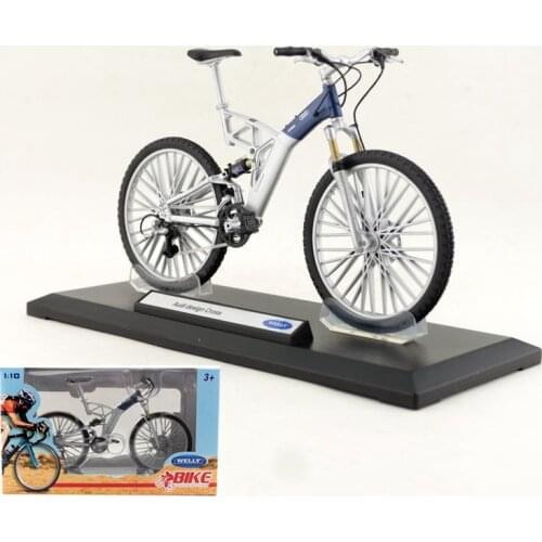 Welly/1:10 Scale/Simulation Diecast model Bicycle Toy/Audi Design Cross Bike/Delicate Collection/Educational/Gift For Children