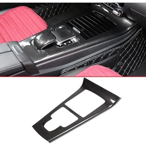Carbon Fiber Center Console Protection Frame Trim Cover for Mercedes Benz A Class W177 2019