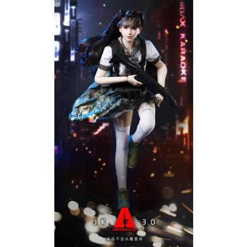 In Stock 1/6th Female JK-03 Girlset Armed Female Student Sister Dress Suit Weapons No Body No Head For 12inch Doll Action