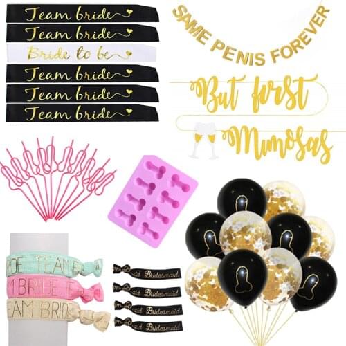 Single Party Straw Badge Game Bachelorette Wedding Party Decoration Hen Team Bride To Be Etiquette Team Bride Shoulder Strap