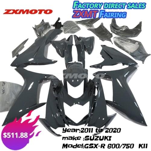 ZXMOTO Motorcycle Panel Bodywork Full Fairing Kit For 2011-2020 GSXR 600 750 SUZUKI K11 Pearl Blue White Nardo Grey Metallic