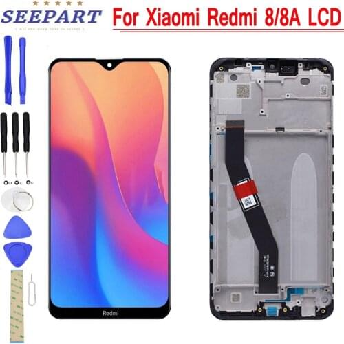 For Xiaomi Redmi 8 8A lcd Display Touch Screen Digitizer Assembly Replacement Parts For Redmi 8A lcd with Frame