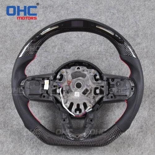 100% Real Carbon Fiber LED Display Steering Wheel Mini compatible for F54 F55 F56 F57 F60 S cooper club-man country-man