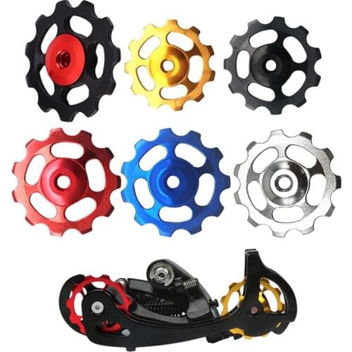10T/11T/13T MTB Bicycle Rear Derailleur Pulley Mountain Road Bike Steel Bearing Derailleur Roller Idler Bearing Wheel Parts