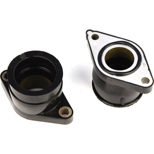 2pcs Motorcycle Carburetor Interface Intake Manifold Adapter Joint Boots Set for Yamaha TT350 1986 1987 XT350 1985-2000