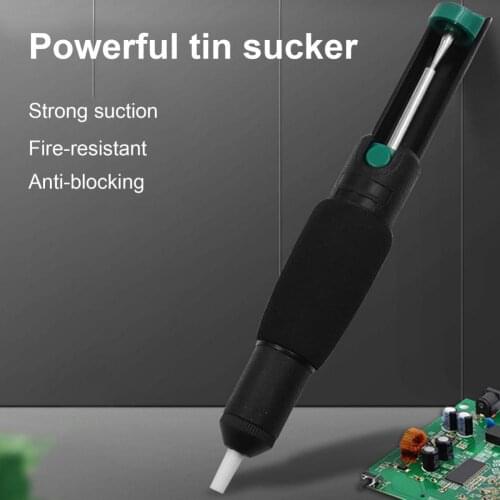 366D Plastic Powerful Desoldering Pump Solder Sucker Suction Tin Fire-resistant Vacuum Soldering Iron Desolder Hand Welding Tool
