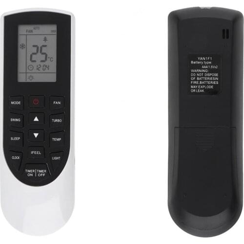 433MHZ IR Replacement Air Conditioner Remote Control with Long Remote Control Distance Suitable for GREE YAN1F1 AC Fernbedienung