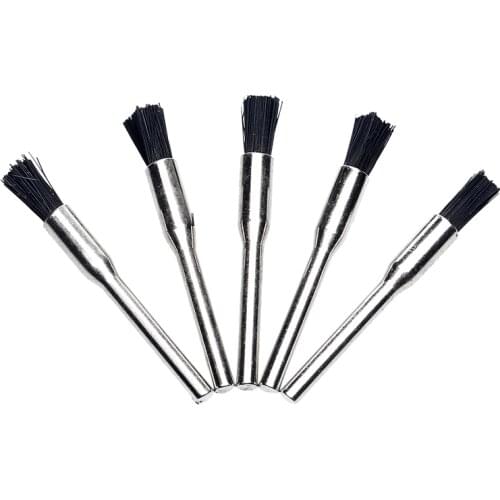 5Pcs Dremel Accessories Pen-style Nylon dremel wire brush Burr Brush Buffing Wheels polishing buffing for dremel Rotary Tools