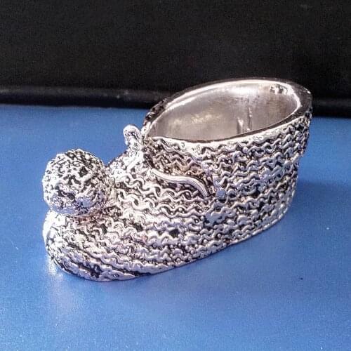 925 Sterling Silver Plated KNITTED BOOTS