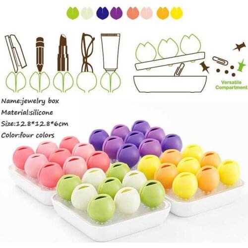 Free shipping BF040 Fashion Petal flower design multifunctional desk box makeup boxes jewelry boxes storage box 12*12*5CM