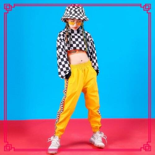 Kids Ballroom Hip Hop Clothing Sweatshirt Tops Loose Jogger Pants Girls Boys Jazz Dance Costumes Ballroom Dancing Clothes Wear