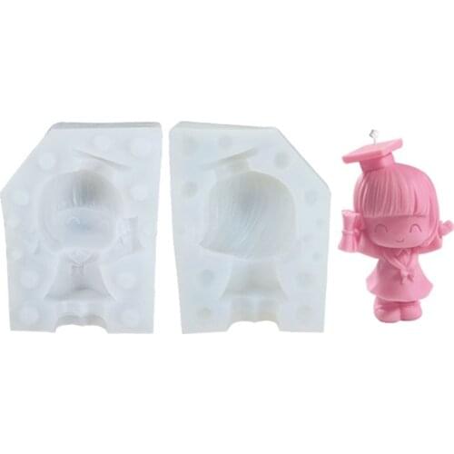 Graduated Bachelor Resin Mold Aromatherapy Candle Plaster Soap Silicone Mould AXYD