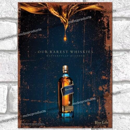 JOHNNIE WALKER Metal Signs Vintage Retro Man Cave Wall Garage Shed Tin Sign UK