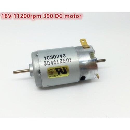 Brand new JOHNSON 12V 18V double output shaft carbon brush 390 395 DC motor