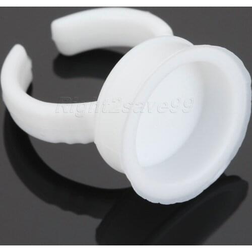 50pcs Ring Cup No Separator Diameter 1.6cm(0.63") Large size Makeup Ink Container Cup for Tattoo Eyebrow eyeliner Lip makeup