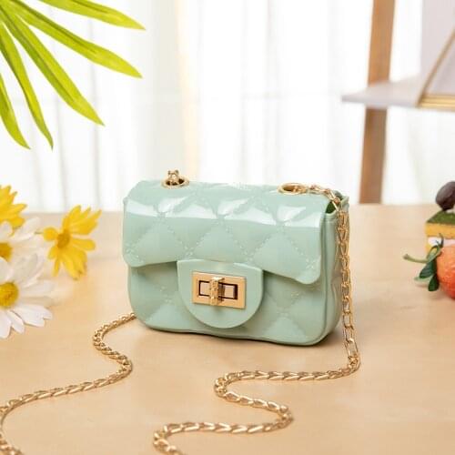 Mini Solid Color Small Square Bag Coin Purse 2021 New Fashion Women Bags Pu Rhombic Ladies Shoulder Bag Diagonal Bag
