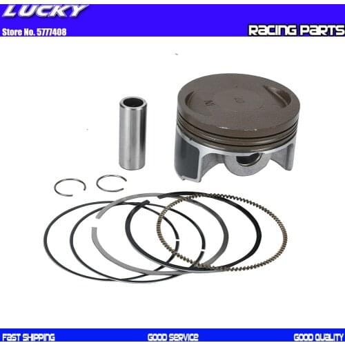 Motorcycle 62mm Piston And Piston Ring Kit For ZongShen ZS 190cc Z190 W190 1P62YML-2 Engine Dirt Pit Bike ATV Quad