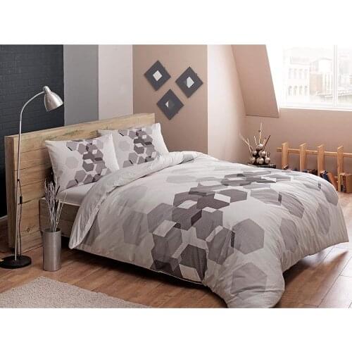 TAC Young Fashion Duvet Cover Set Arrow Gray Single