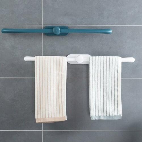 Towel Rack Self-adhesive Towel Holder Wall Mounted Towel Hanger Bathroom Organizer Towel Bathroom Hook Kitchen Wipes Hanging