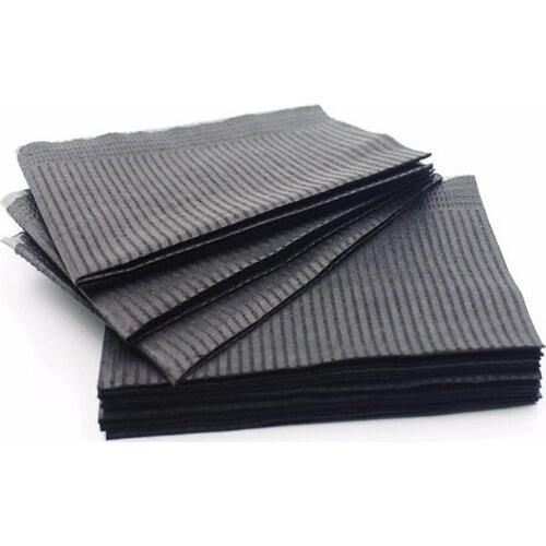 125pcs 13"X18" Black Tattoo Cleaning Wipes Disposable Dental Piercing Bibs Waterproof Sheets Paper Tattoo Tattoo Accessories