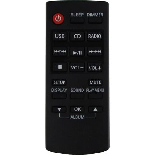 Remote Control For Panasonic N2QAYC000080 N2QAYC000059 SC-HC28 SC-HC28DB SC-HC18 SC-HC18EG-K Compact Stereo CD Audio System
