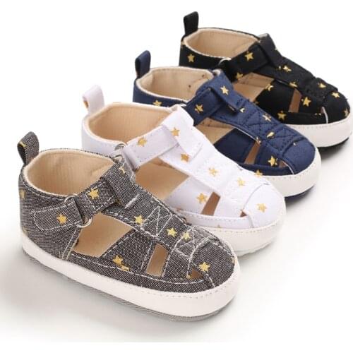 2020 Canvas Baby Print Child Summer Boys Fashion Sandals Sneakers Infant Shoes 0-18 Month Baby Sandals