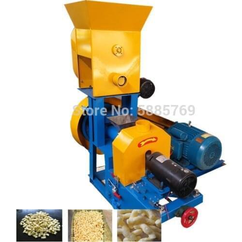 Cheese Ball Snack Corn Rice Plant Puff Snack Extruder Making Machine