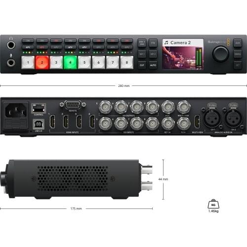 Atem Television Studio HD BMD Switching Station Blackmagic8 Road Switching Station Guide Station