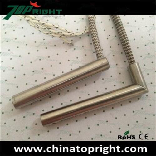 Angle right leads heater cartridge Dia.12.5x80x30mm, 220v350w