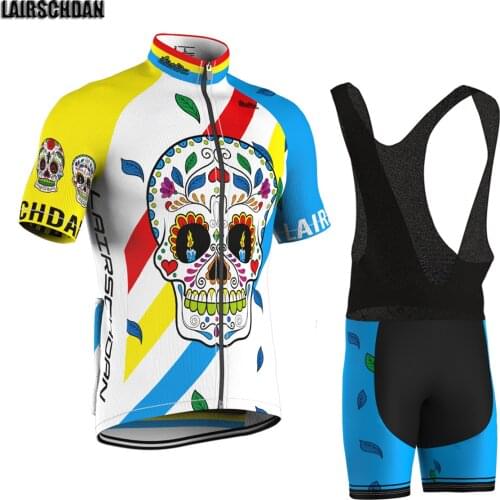LairschDan Cycling Jersey Outfit Road Bike Cycle Clothing Short Sleeve Men MTB Shirt Bike Jersey Set conjunto ciclismo masculino