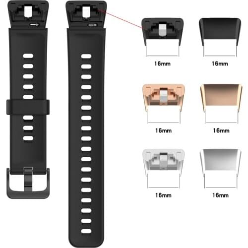 2pcs high quality Metal Connector Adapter For Huawei band 6/honor band 6 Watch Watchband 16mm watch Smart watch accessories new