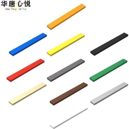 20PCS/Set 4162 MOC 1x8 Flat Tile Normal Plate Assembles Accessories Parts Building Blocks Toys for Children Kids Gifts for Boys