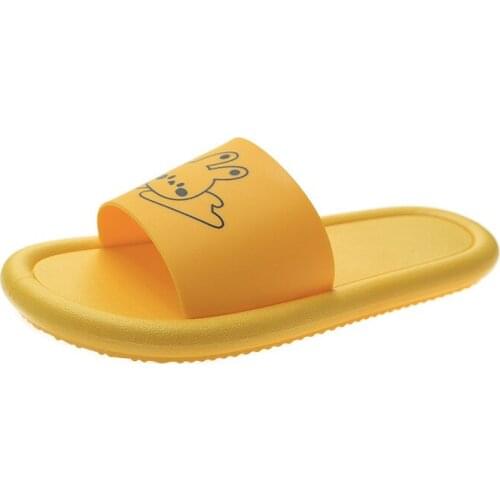 2021 Bunny Bear Slippers New Cute Womens Shoes Summer Home Bathroom Slippers Korean Couple Shoes